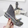 Ontwerpers Platform Wedge Sandalen Espadrille Schoenen Women039s Hoge Hak Zomer Sandalen Zilver Glittercovered Leer 1043346