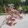 Artificial flower simulation 9 fork single thick stem maple leaf wedding decoration soft decoration artificial flower simulation plant