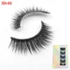 Mink Ögonfransar Natural False Eyewashes Long Eyelash Extension Faux Fake Eye Lashes Makeup Tool med låda 5PAirs / Set