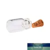 0.5ml Mini Clear Glass Bottle Wishing Bottle Vials Empty Jars With Cork Stopper Weddings Wish Jewelry Party Favors New