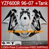 Bodys Kit для Yamaha Thundercat YZF600R YZF-600R YZF600 R CC 600R 96 97 98 99 00 01 Кузов 86NO.59 Factory Blue YZF600-R 02 03 04 05 06 07 600CC 1996-2007 OEM