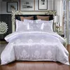 Luxe Jacquard Beddengoed Single Queen King Size Dekbed Set Bed Linnen Quilt Cover Y200111