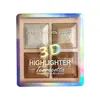 4 cores Highlighter Maquiamento duradouro contorno facial Shimmer Pó Iluminator Highlighter Palette