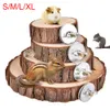 Fournitures pour petits animaux écureuil Hamster perroquet oiseau planche en bois plate-forme de saut support pour animaux de compagnie jouet de jeu