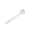 2021 new Pyrex Glass Oil Burner Handle Smoking Pipe 118mm 96mm Smoking Puff Curved Accessories