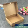 12 pièces/lot boîte-cadeau en carton brun, emballage blanc carton de papier kraft papier fait main emballage de savon artisanat pliant