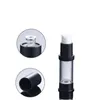 Cosmetic Plastic Vacuo Bottle Bodiness PET White Lotion Press Pump Black Lid Empty Portable Refillable Packaging Container 5ml 10ml