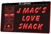 LD6192 MAC'S Love Shack Tiki Bar Grawerowanie Grawerowanie LED LED Sign Hurt Sprzedaż hurtowa
