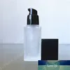 Bottiglia di profumo di vetro da 30 ml, bottiglia ricaricabile vuota portatile, bottiglia per profumi a lozione con pompa in vetro da 30 cc Vendita calda