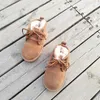 Boots Luxury Kids Genuine Leather Snow Boots Baby Winter Sheepskin Fur Booties Girls Boys Waterproof Shoes Footwear 220913