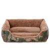 S-3xl Fleece Dog Bed Pattren Bottom Sofá Bottom Sofá Camas de cachorro quentes para cães grandes cairão Cama Perro230E