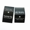 custom printed labels care label 1000pcs Customized black printed labels wash care label satin printed tag care instruction label233Z