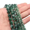 1 Strand Lot 4 6 8 10 12mm Natural Jades Stone Agat Bead Green Round Roulding Spacer Beads for Jewelry Making Headings DIY Bracelet H Jlldnj
