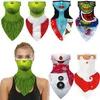 Grinch Noel Noel Baba Claus Kardan Adam Cosplay Yüz Maskesi Boyun Eşarp Maskeleri Bandana Kafa Balaclava