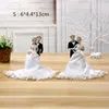 VILEAD 13 cm 23 cm Harz Hochzeit Paar Puppe Figuren Romantische Ornament Europa Figuren Sweet Home Zubehör LJ200903