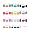 Ovale stijl hars Drusy Druzy zilveren ketting oorbellen luxe designer sieraden set voor vrouwen bruiloft cadeau Kerstmis B9S5G