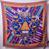 Twill Silk Women Scarf 130130cm Euro Design Dot Colorful Butterfly Print fyrkantiga halsdukar Högkvalitativ gåva stor mode sjal 2019428266