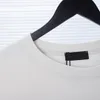 Balencaiganess Sweatshirt Sand Ny högkvalitativ bomullstryck Kort ärm Runda halspanel T-shirt överdimensionerad färg svart vit Q4Y