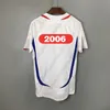 1998 RETRO VINTAGE maillots de football 98 ZIDANE HENRY MAILLOT DE FOOT 2006 blanc Thaïlande uniformes de qualité maillots de football chemise