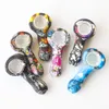 3.0inches Portable Colored Silicone Pipe Printing Smoking Pipe Aliens Skull Smoking hand pipe oil rig