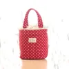 Cartoon Dot Lunch Bags Thermal Insulated Cooler Bags Women Kids Lunch Tote Fruit Foods Container Bags