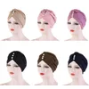 Bonnet/crâne casquettes femmes couleur unie musulman Hijab Turban chapeau dames perle Bonnet doux léger extérieur décontracté casquette tête enveloppement foulards1