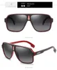 Occhiali da sole vintage di alta qualità Occhiali da sole polarizzati da uomo per uomo UV400 Shades Spuare Rosso Nero Estate Outdoor Oculos Male8448359