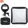 GODOX 40x40/50x50/60x60/80x80cm Softbox avec support de Type S Stable Bowens support Flash support pliable Softbox Kit1
