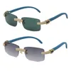 Новые микрооплачиваемые алмазные деревянные женские солнцезащитные очки.