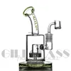 Bong in vetro Bubbler Bong Vortex bong dab rig tornado tubo quarzo banger cera Tubi per acqua pesante piattaforme petrolifere accessori per fumatori narghilè