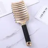 Hårhårbotten Massage Comb Hairbrush Brestle Nylon Kvinnor Våt Curly DE -hårborste för salongfrisör Styling Tools282C9684717