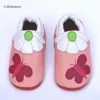 Alle seizoenen verkopen Baby Girl Shoes D 100% zacht opgeloste lederen baby First Walkers Infant Shoes LJ201214