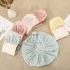 100pcs Waterproof Shower Cap Thickening Elastic Shower Cap Women Hair Salon Bathroom Supplies Reusable 200923