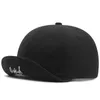 2022 Spring and Summer Curled Brim Baseball Cap Short Peak Cotton Big Size Snapback Hat 56-60cm 60-65cm