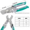 BERRYLION 7"/8" Crimping Pliers 3 in 1 Wire Stripper Scissors For Cutting Cable Leather Electrician Hand Crimping Tools Y200321