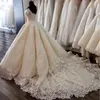 Long Sleeve Wedding Dress With Rhinestones Crystals Backless Ball Gown Spring Quinceanera Dresses