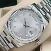 36mm Moda Damska Designer Steel Mechaniczny Automatyczny Ruch Męski Kobieta Diament Zegarek Zegarki Mężczyźni Reloj Business 2813 Wristwatches