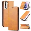 Magnetische Leder Flip Cases für Samsung Galaxy S24 S23 S22 Ultra S21 FE Plus S20 Hinweis 20Ultra 20 A54 A34 A14 A73 A53 A33 A23 A13 A52 Brieftasche Karte Telefon Fall