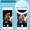 LED-ring selfie licht USB oplaadbare ringen selfies vullen lichte aanvullende verlichting camera fotografie AAA batterij Smart mobiele telefoons