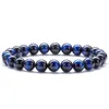 Lava Stone Difusor ioga Pulseira de contas Men Bracelets Ajuste Bracelets Salavalhados Balan￧o de Cura para Homens Ybugu