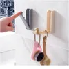 Foldable Hanging Hook Self Adhesive Sucker Door Hook Invisible Coat Storage Holder Home Storage Wall Hook Foldable jllaHN