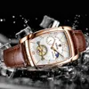 2022 Lige Mens Часы Top Luxury Brand Fashion Tourbillon Автоматические механические часы Мужчины Водонепроницаемый Скелет Часы Montre Homme RSERGGW