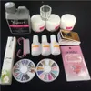 1 Set Nail Art Tools Potherapy Manicure Care System Powder Liquid Glitter Lime Tår Separatorer Borsta Akryl Nail Kit4182019