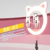 20-дюймовый светодиодный селфи кольцо легкий кот ушной ушной ушной уровень 10 фотография освещения для макияжа видео Youtube татуировки телефона студии