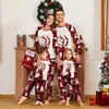 Рождественская пижама сетает мальчики девочки пингвин для зимней рождественской малышки ночная одежда, дети пижамы пижамы родители- матч 7631281