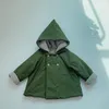 Elf Hat version de la veste coupe-vent en velours plus INS veste d'hiver pour enfants garçon vêtements d'automne Capes d'automne et d'hiver pour enfants