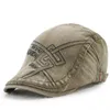 Berets Caps Beret voor mannen katoen Franse hoed Casual platte vizier Boina Hombre Retro Spaper Casquette