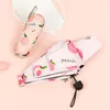 Mini Capsule Pocket Paraply 210t Densitet Femfolding Sun Protection Antiuv UPF50 Parapluie Fresh Color Paraply in Women 2013998580