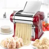 135W Elektrische Noodle Knoedel Persmachine Roestvrij Staal Noodle Maker Spaghetti Roller Deeg Drukken Cutter Machine 220V16383307