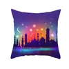 Ramadan Pillow Case Muslim Pillow Case Cover Ramadan Dekoration för Home Seat Sofa Kudde Skydd Eid Mubarak